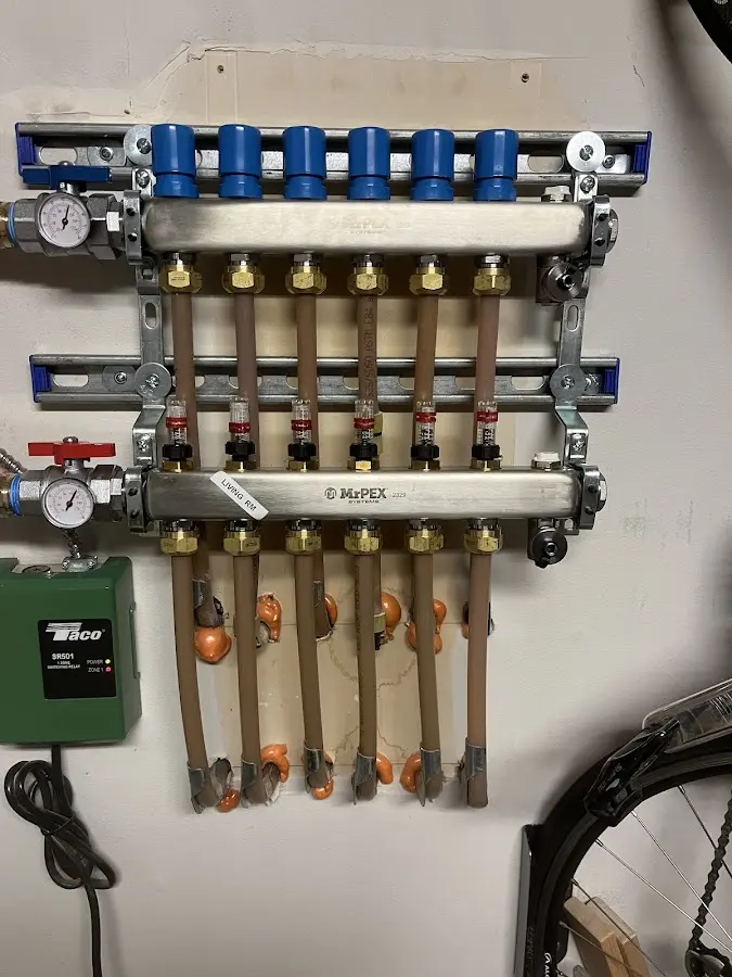 Plumber performing Gas Line Installation at a residential property in Rogersville